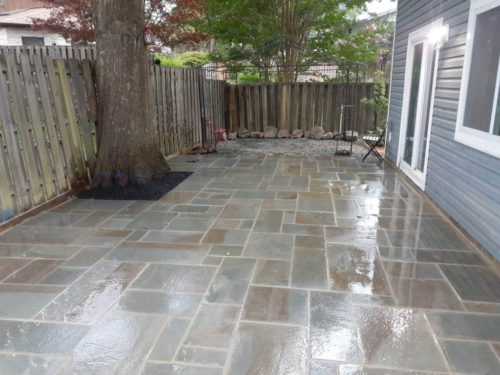Brookville - Full Color Thermal Pattern Cut PA Flagstone Patio